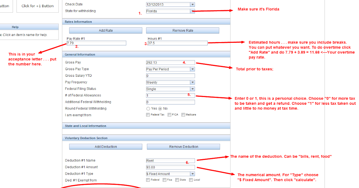 tax deductions paycheck calculator