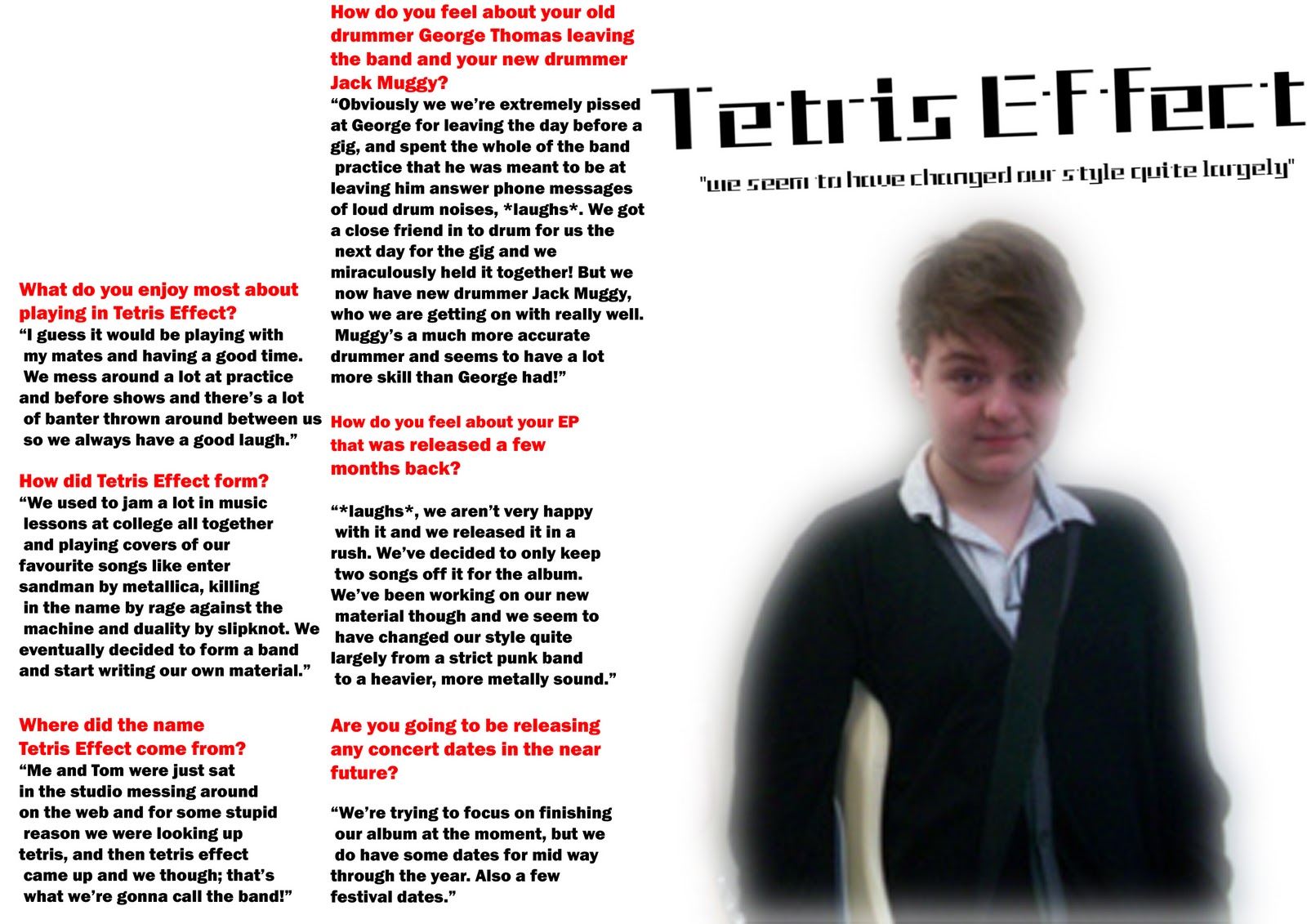 Jake Boswell AS Coursework Blog Draft of DOuble Page Spread so far!