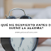 ¿Por qué me despierto justo antes de que suene la alarma?