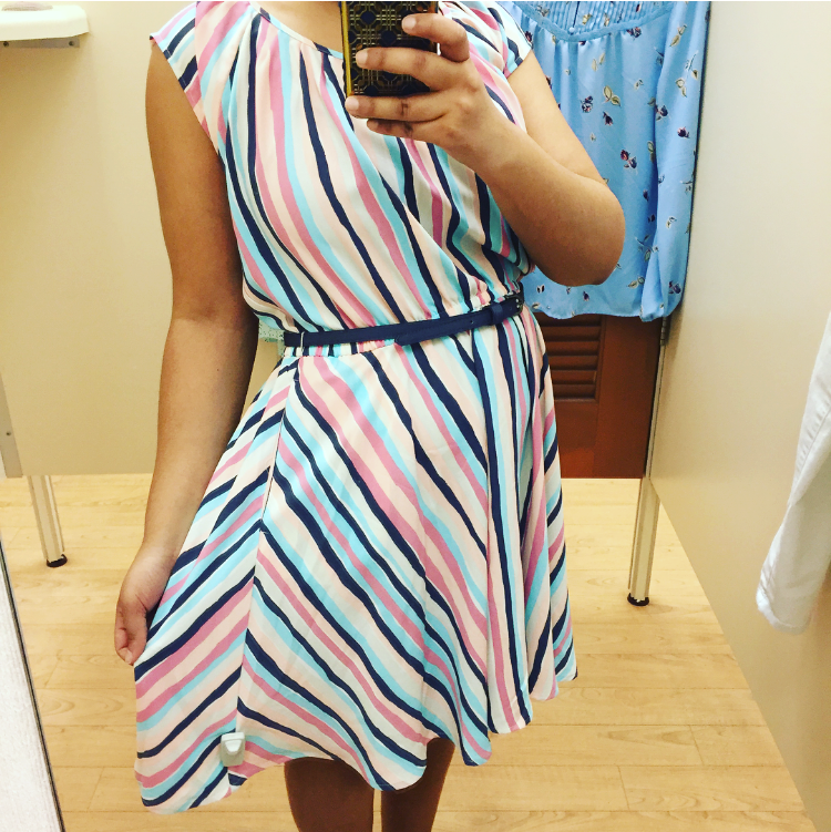 lauren conrad striped dress