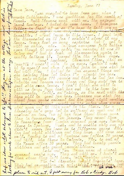 Uibles: A Family Blog: 1977 Tatt Ballantyne Fisher letter -June 17