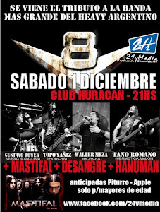 TRIBUTO V8 + MASTIFAL!! SABADO 1 DICIEMBRE 2012