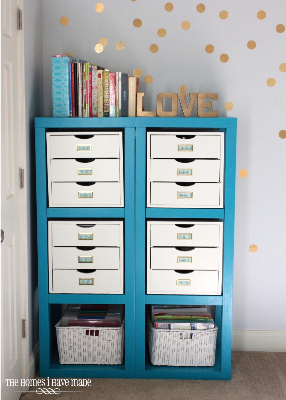 DIY Gold Polka Dot Wall The Homes I Have Made