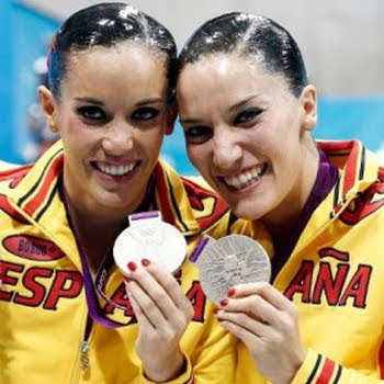 medalla de plata en parejas Ona Carbonell y Andrea Fuentes España Juegos Olímpicos de Londres 2012