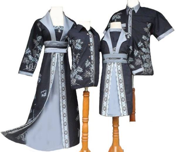 10 Model Baju Batik Muslim Sarimbit Keluarga Terbaru 2020