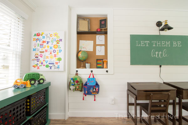 Modern Vintage Schoolhouse Playroom Reveal The Inspired Hive