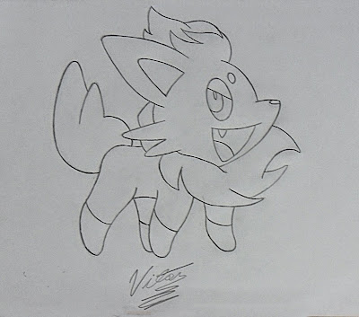 Como desenhar o Pokémon Zorua! –  – Desenhos para Colorir