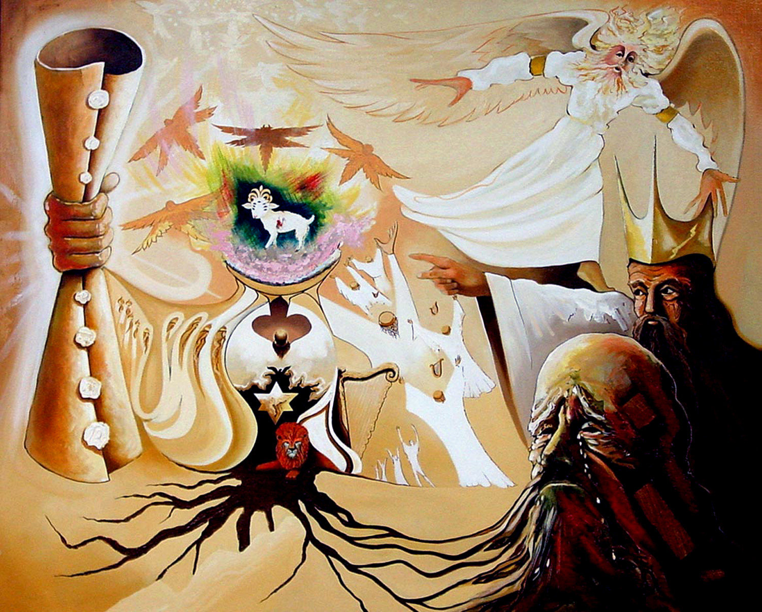 Roman Catholic Eschatology: Behold the Lamb Painting by Peter Olsen