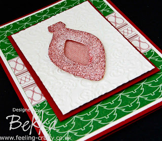Beautiful Ornament Keepsake Card by Stampin' Up! Demonstrator Bekka Prideaux - visit her at www.feeling-crafty.co.uk for all your Stampin' Up! Supplies