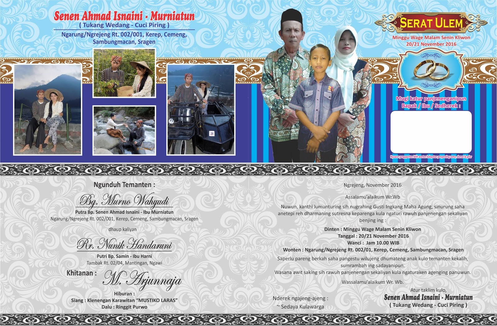 Download Desain Undangan Pernikahan 3 Gratis Dokter Corel