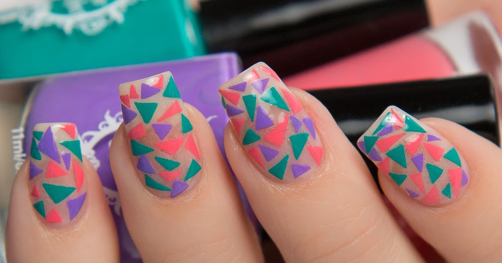 triangle nail designs