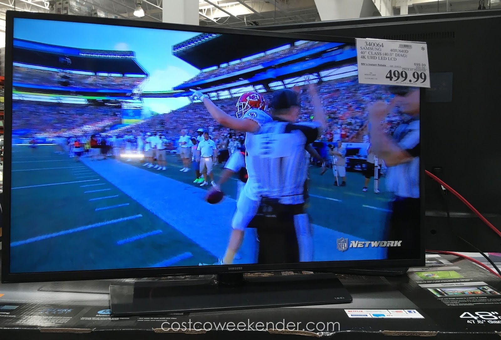 Samsung UN40JU640D 40" 4K UHD LED LCD TV Costco Weekender
