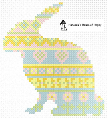 free easter bunny cross stitch chart, easter sampler, classic cross stitch, cruz punto gratis