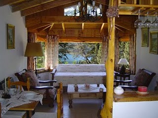 Bariloche Villa los Coihues Lago Gutierrez: Living-comedor con