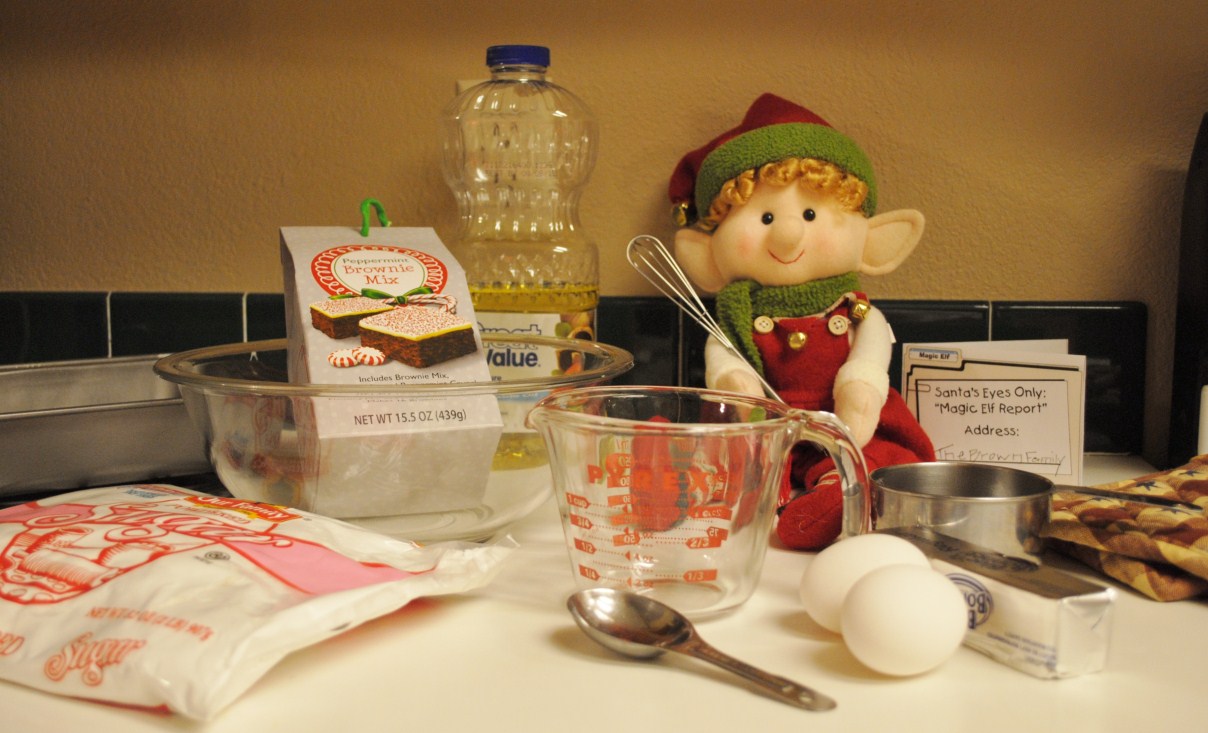 Blessed Beyond Measure Elf on the Shelf Day 13 Brownies