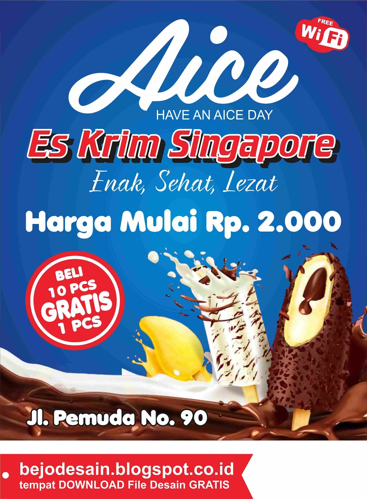 Contoh Spanduk Es Krim
