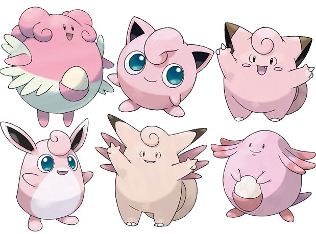покемон клефейри. покемон клефейри. розовый покемон. покемоны фото. покемоны розового цвета.