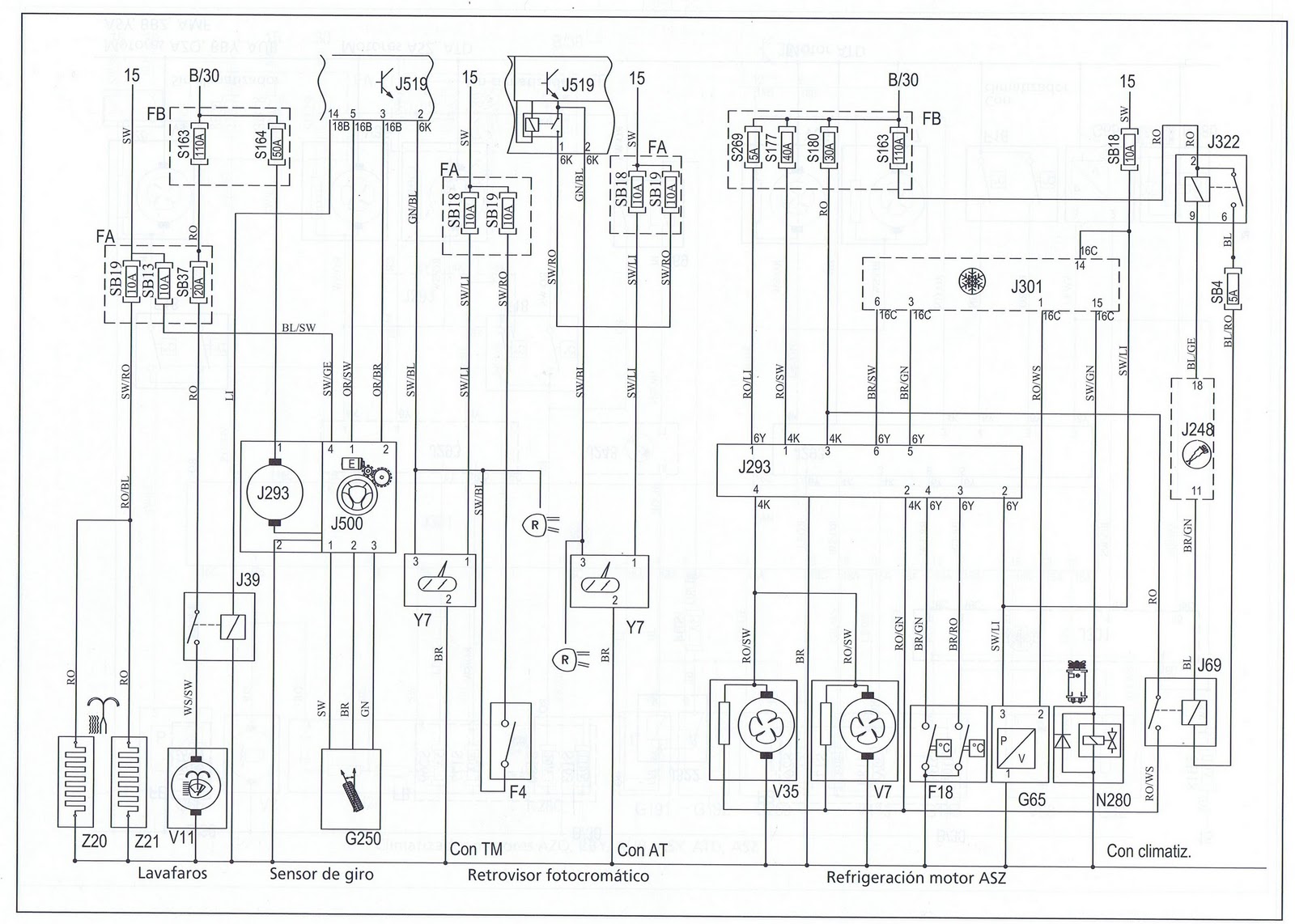 Pasión por la Técnica: Esquemas Eléctricos II Seat Ibiza (6L1)