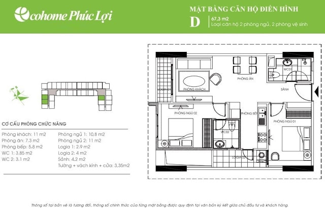 mặt bằng dự án chung cư ecohome phúc lợi căn 67 m2 mặt bằng dự án chung cư ecohome phúc lợi căn 67 m2