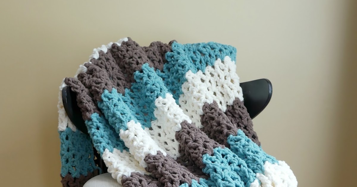 Fiber Flux Free Crochet Pattern...Family Room Throw!