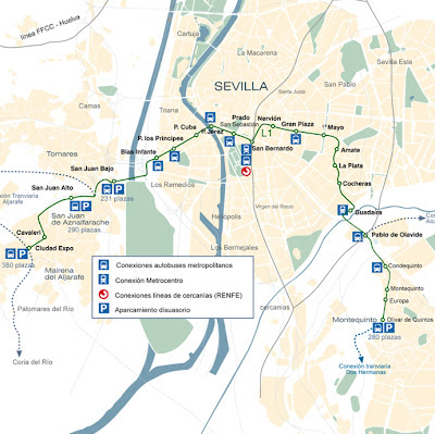 Sevilla metro map