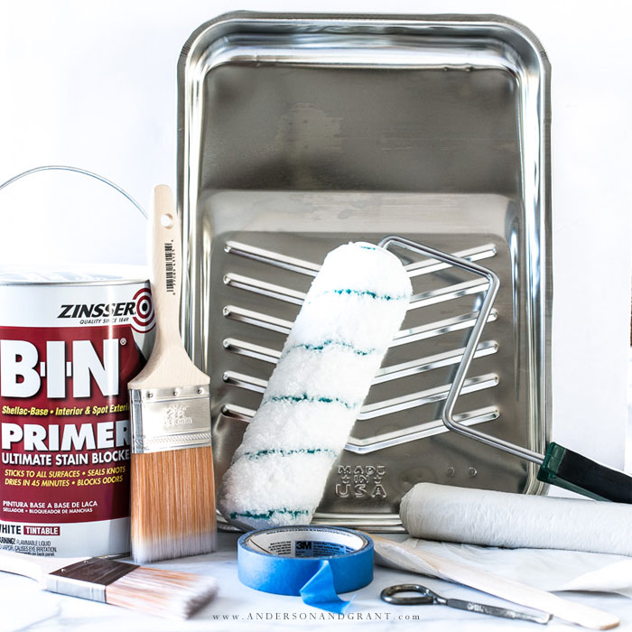 This post explains everything you need to buy to be prepared for painting rooms in your home like a pro. | www.andersonandgrant.com Painting tools