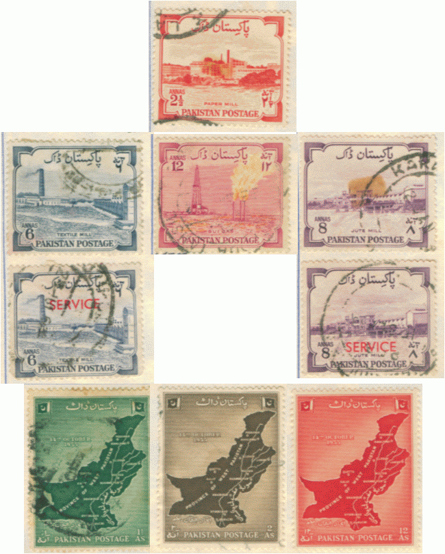 Postage stamps of Pakistan 1955 and my collection Hobby Shobbys
