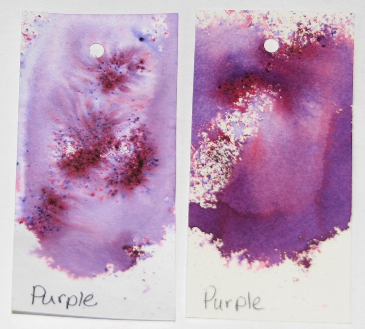Ink Stains: Brusho Colour Crystal Color Tags