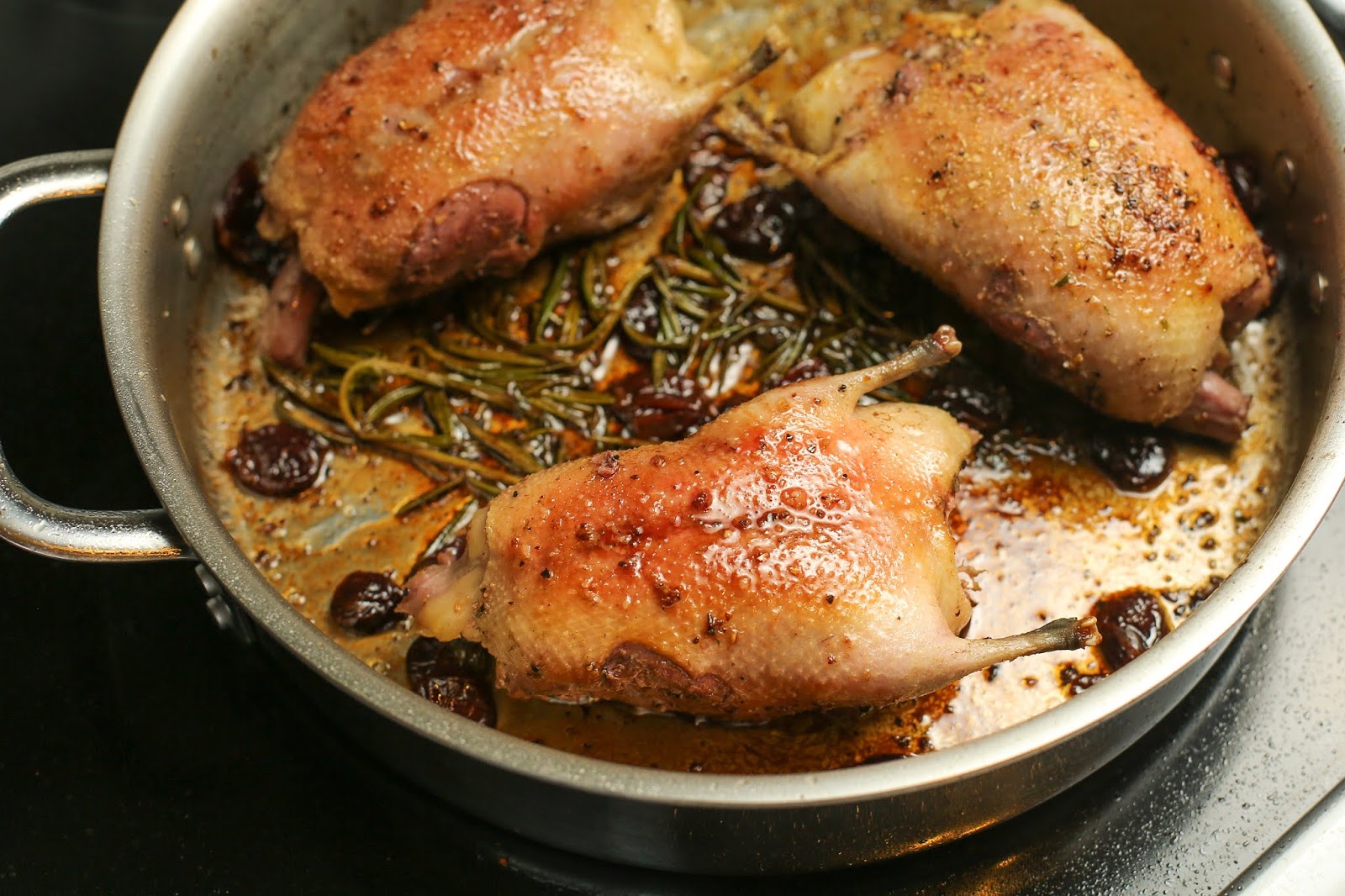 Panseared Wild Duck with Tart Cherries