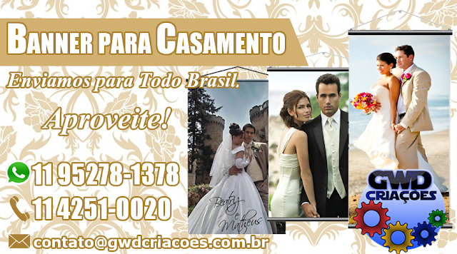 Banner para Casamento Banner para Casamento, Banner em Lona, Banner para Festa, São Paulo, Santo André, São Caetano do Sul, São Bernardo do Campo, Rio de Janeiro, Curitiba, Goias, Goiania