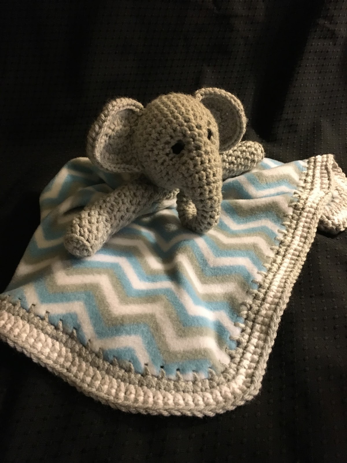 Amy's Crochet Elephant Lovie and Blankie