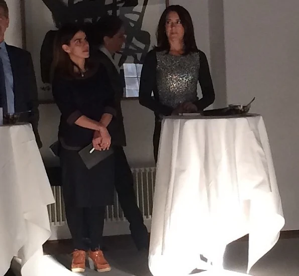 Crown Princess Mary of Denmark attended the New Year Reception organized by Women Deliver Committee at Copenhagen Eigtveds Pakhus Conference Center.