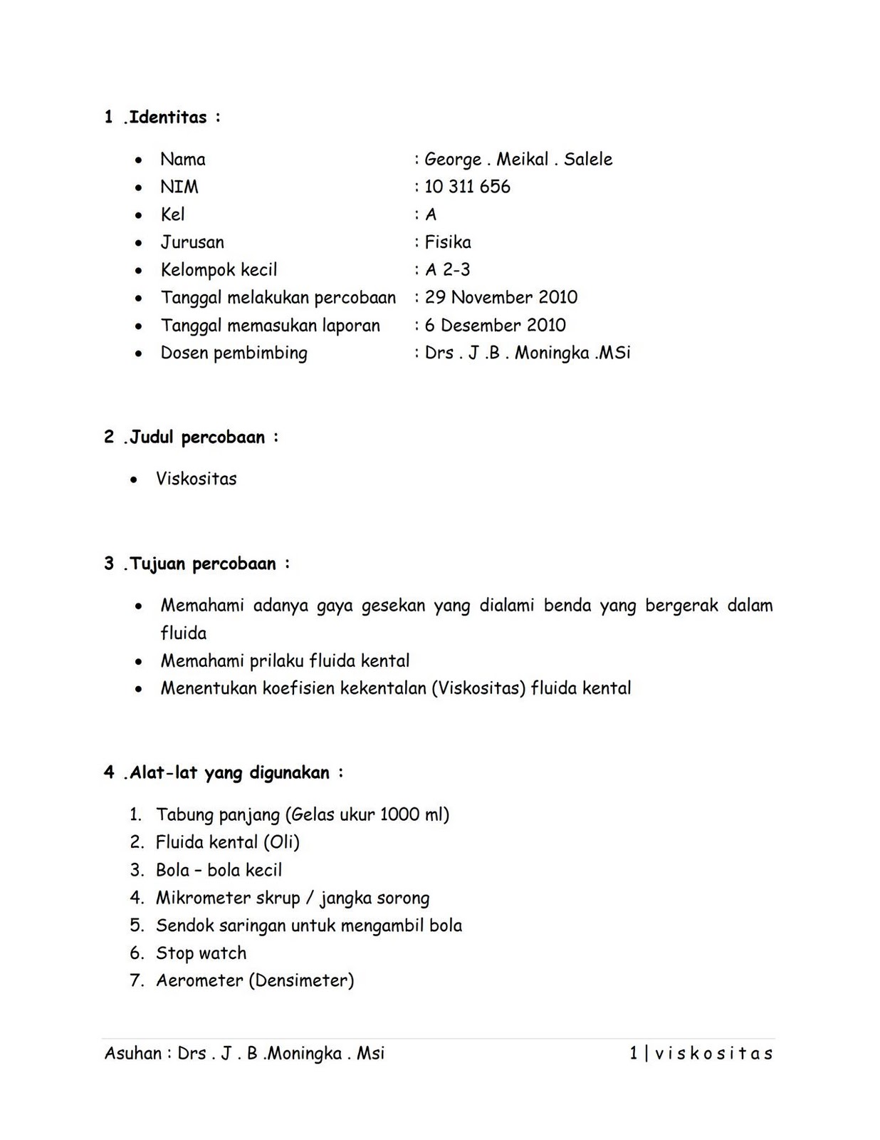 Contoh Laporan Hasil Praktikum Aneka Contoh