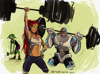 The teen titans lifting weighs 