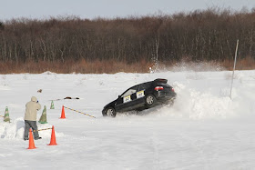 Honda Civic V EG, śnieg, tor wyścigowy, sprawnościówka, KJS, VTEC is kicking in yo, usportowiony samochód, z napędem na przód, japoński, JDM, Japonia