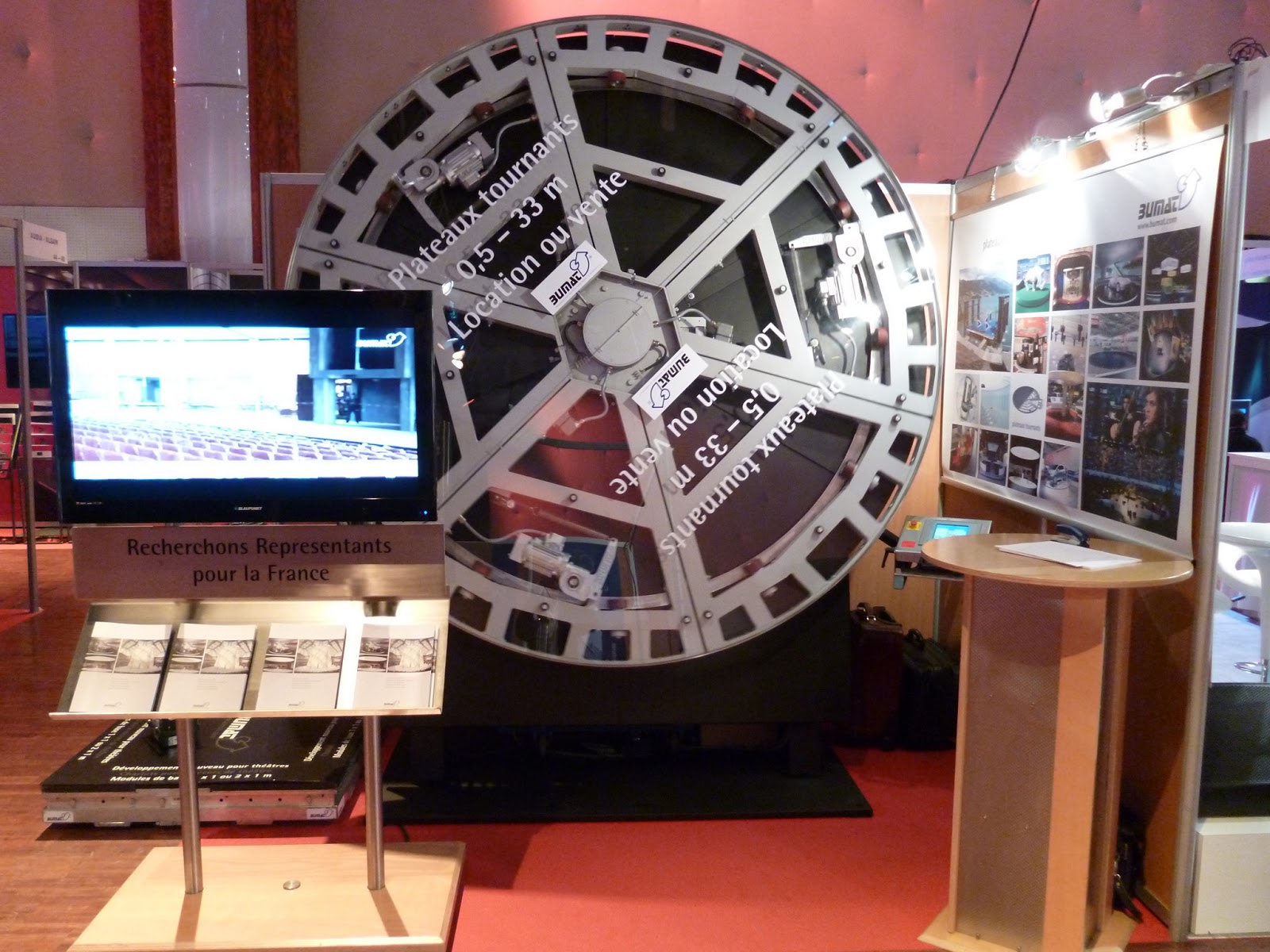 ABTT 2013 Theatre Show Bumat makers of turntables and stage wagons