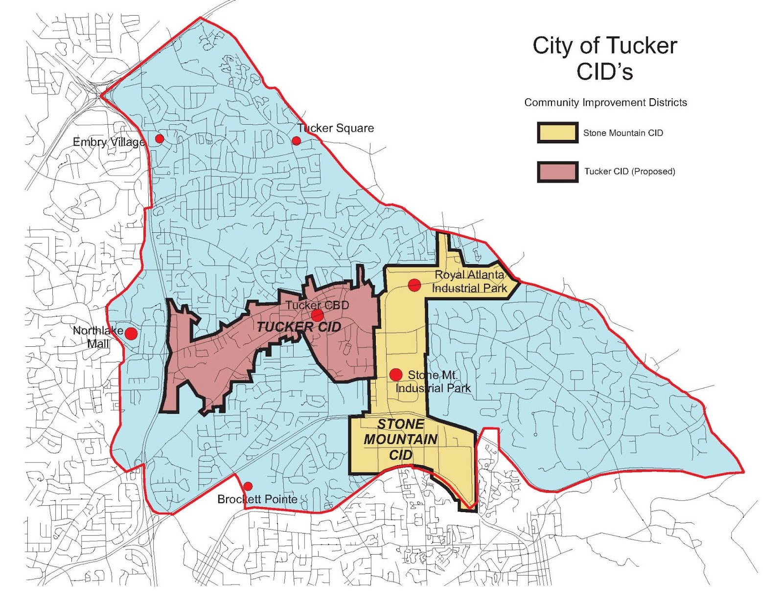 The City of Tucker Initiative Maps