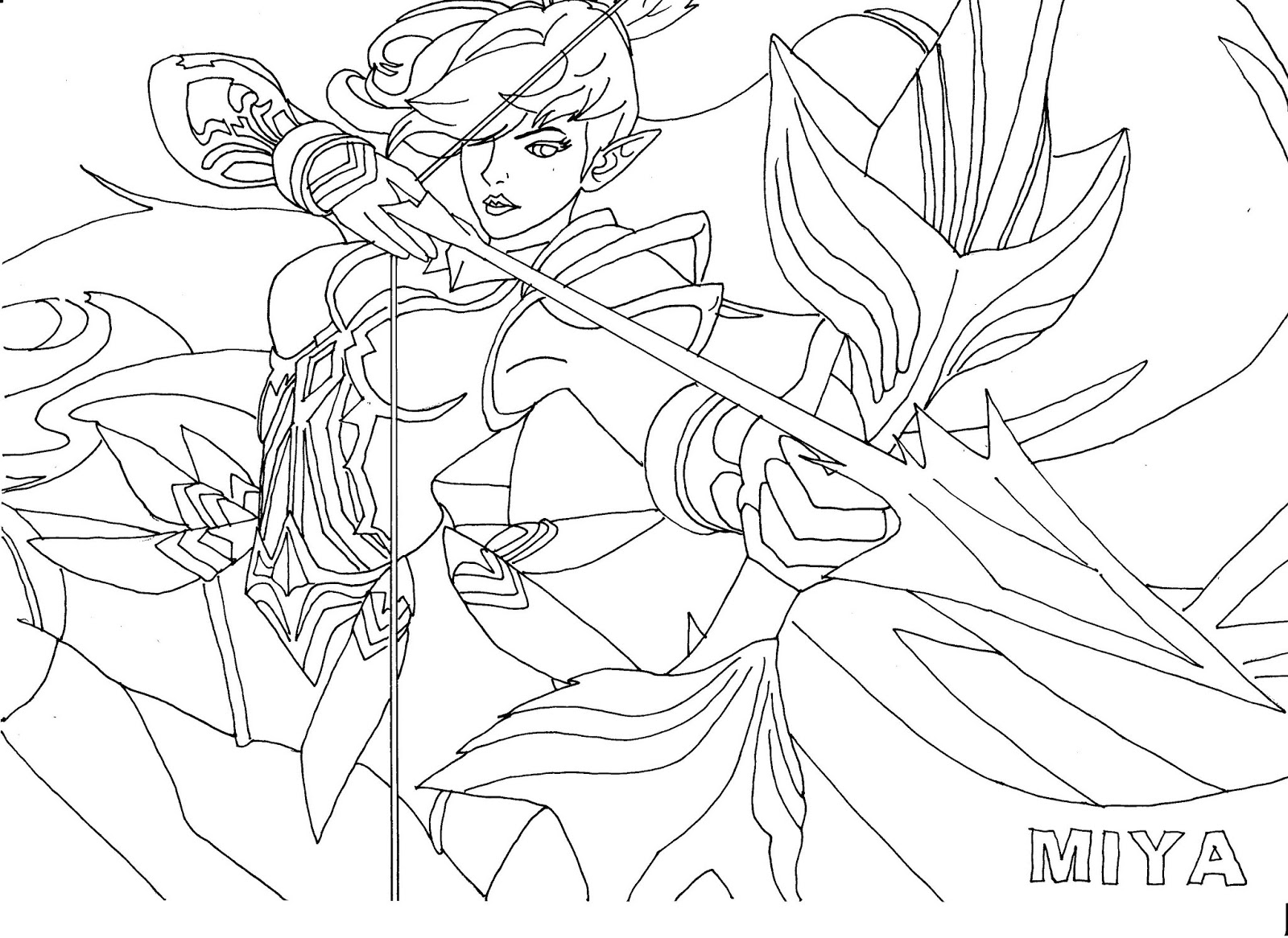 Love Amp Ghostspells Mobile Legends Coloring Pages