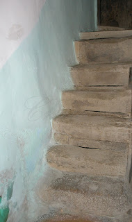 Tornavacas antigua escalera de madera