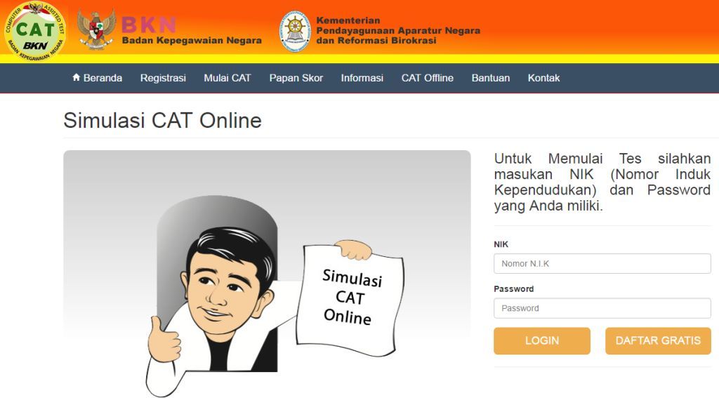 Contoh Soal CAT untuk Ujian Tes SKD Kedinasan STAN IPDN 