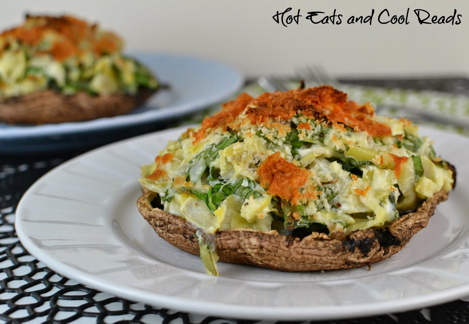 Spinach and Artichoke Dip Stuffed Portobellos Recipe