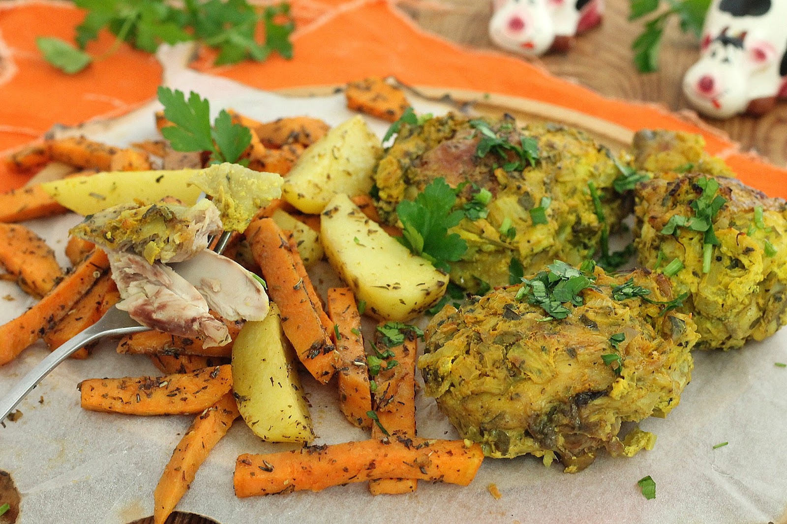 wesoła kuchnia Jogurtowy kurczak z batatami