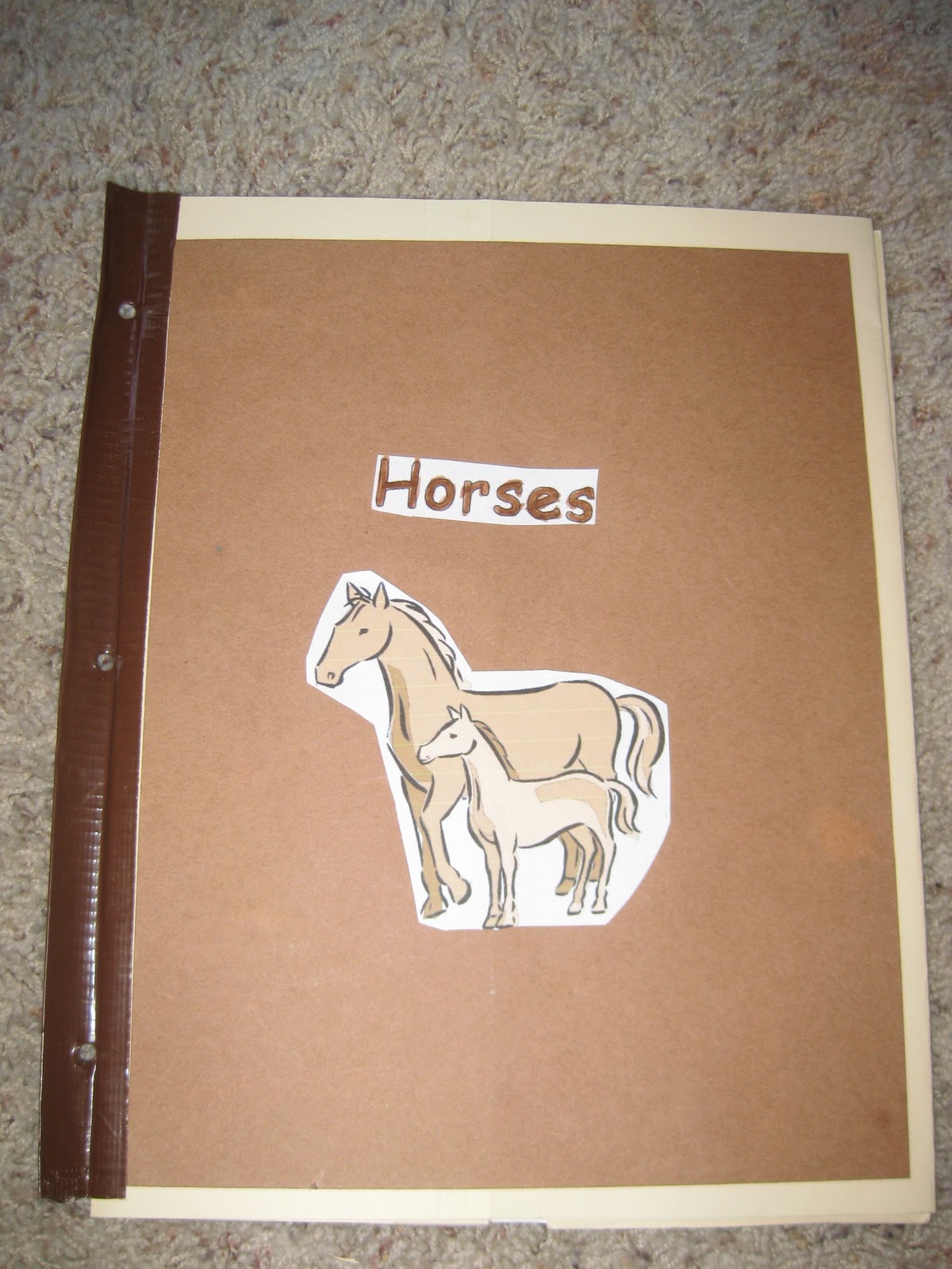 Thy Word Horses lapbook
