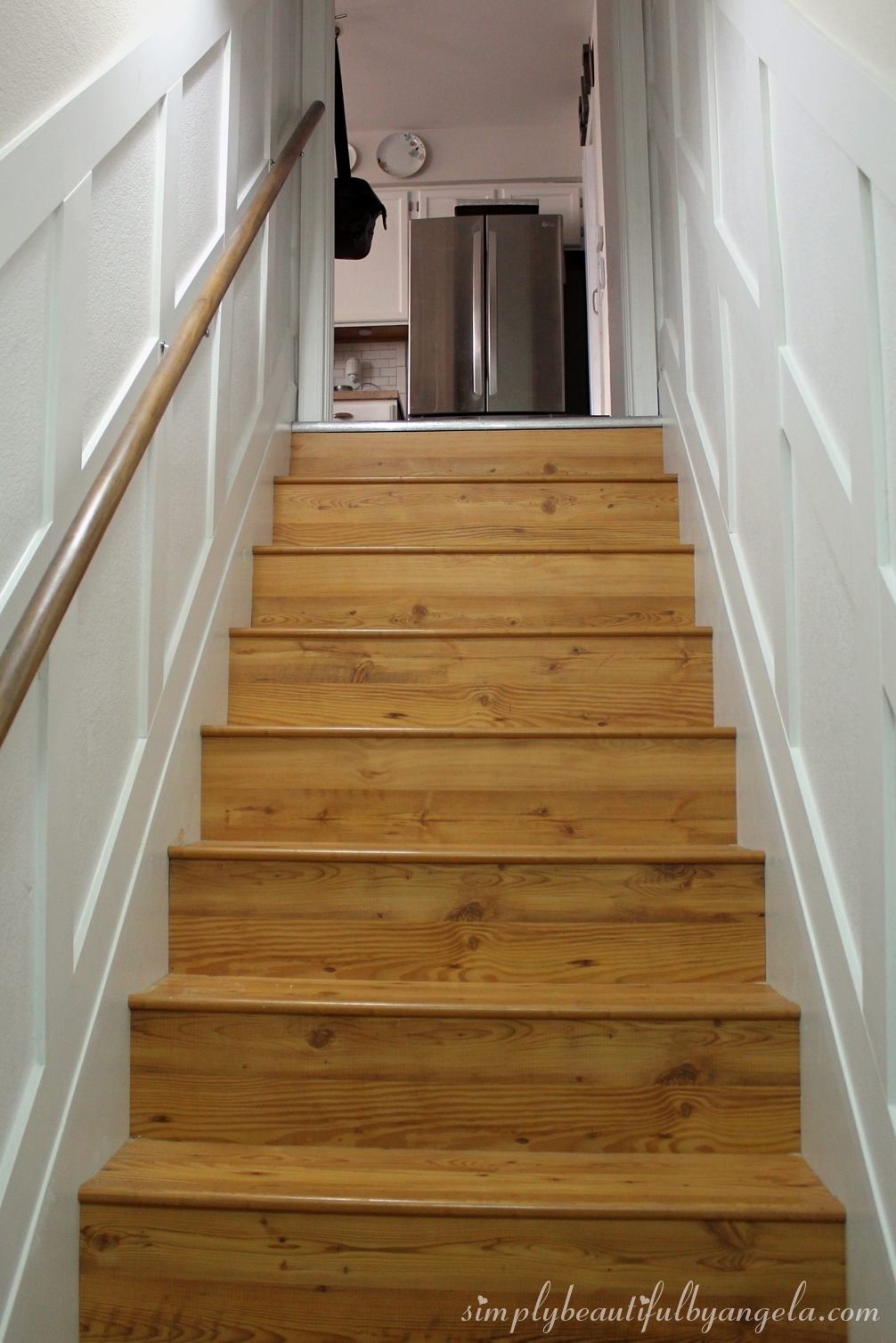 Basement Staircase Board and Batten