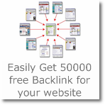 Easily Get 50000 free Backlink for your website