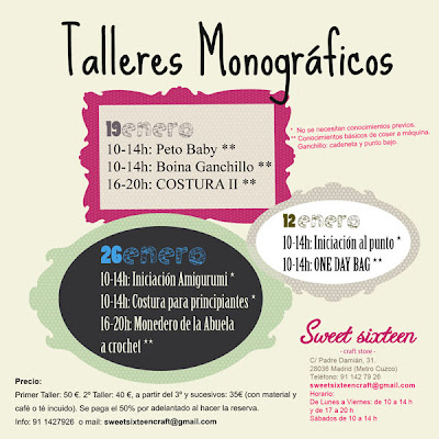 Talleres enero madrid en Sweet Sixteen