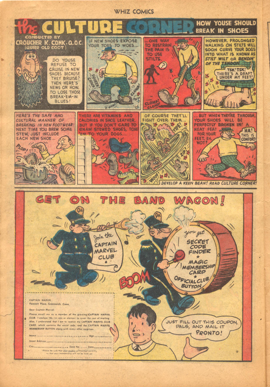 Read online WHIZ Comics comic -  Issue #113 - 12