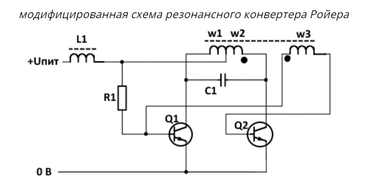 Схема генератора ройера