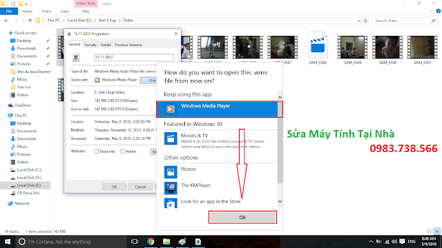 Xem video mặc định với Windows media player - H10