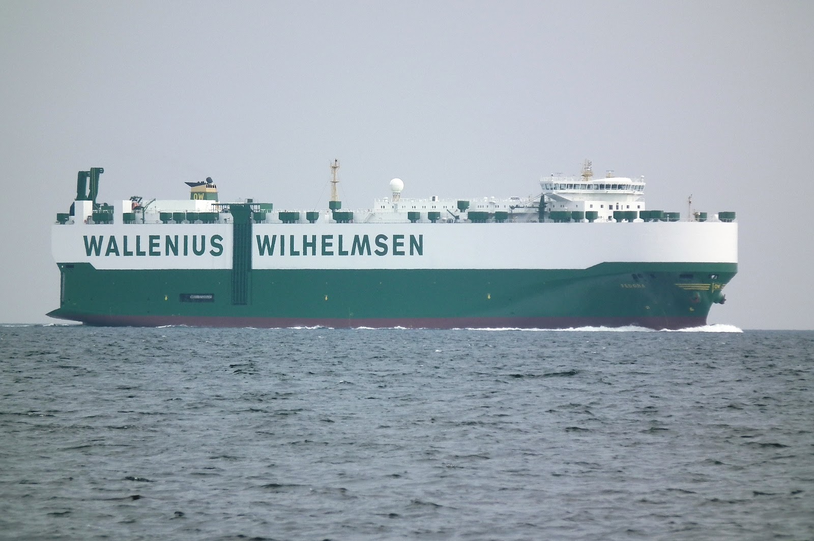 The Things I Enjoy Sweden´s largest car carrier m/v Fedora in Øresund